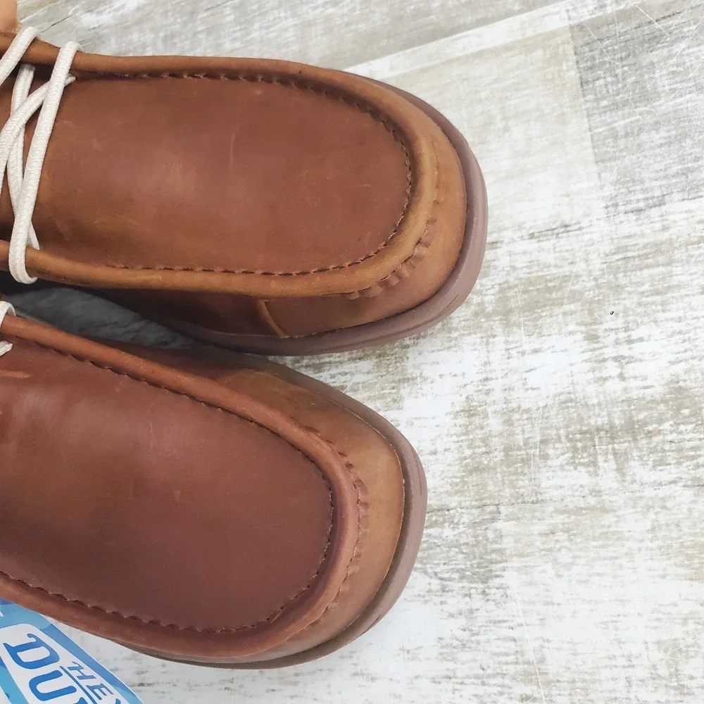 Hey Dude Wally Grip Craft Leather Mens Shoes Sz 11 Slip On Loafers